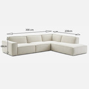 Nasty - Canapé d’angle L avec méridienne