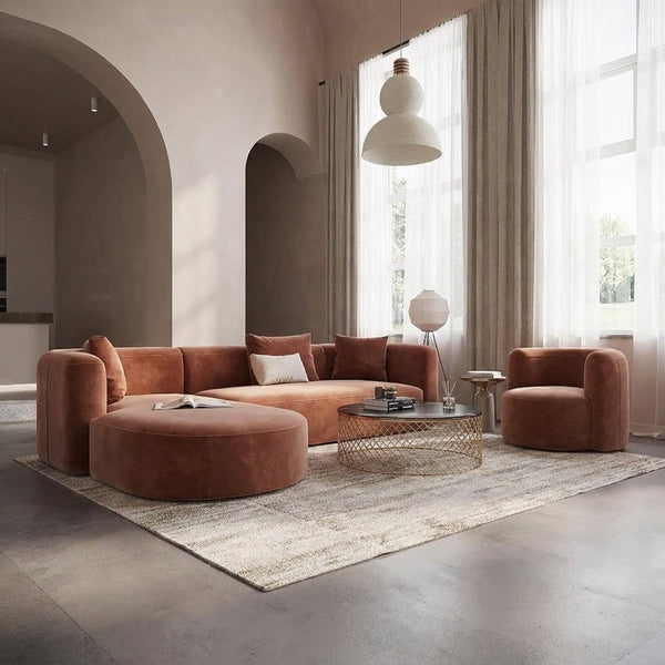 Ensemble de Salon L'Horizon : Canapé d'Angle et Fauteuil