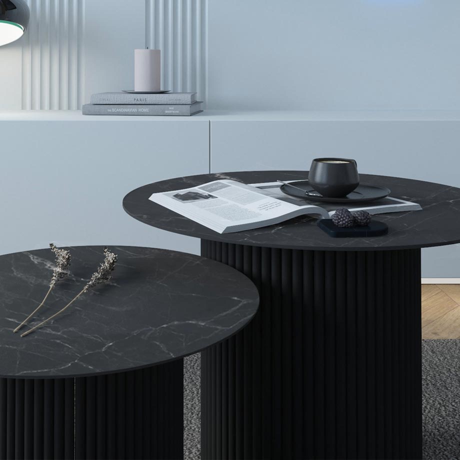 Havana Black Pack 2 Tables basses