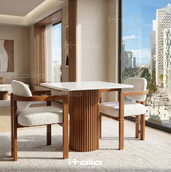 Italia Signature Table à manger + 2 Chaises