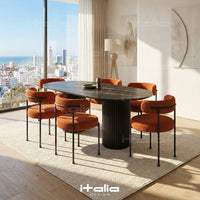 Perfioza Pack Table à manger + 6 Chaises