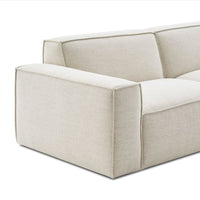 Nasty - Canapé méridienne droite avec pouf