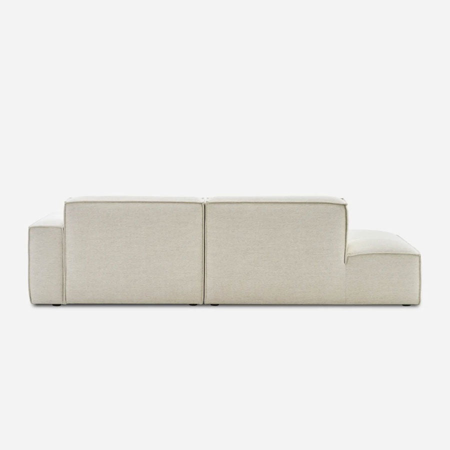 Nasty - Canapé méridienne droite avec pouf