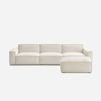 Nasty - Canapé modulable large avec pouf